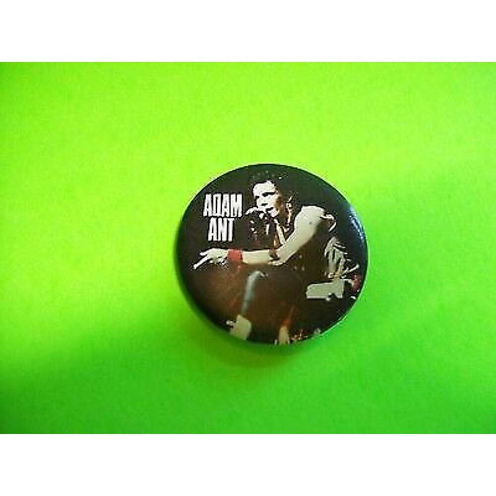 Adam Ant Artist On Stage Original Metal Badge Pinback New Wave Adam And The Ants